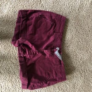 Aeropostale maroon midi shorts size 0